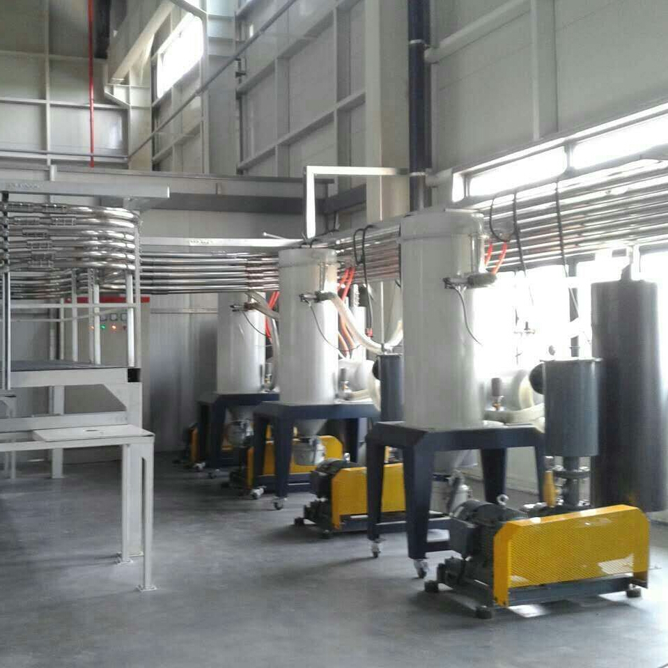 羅茨真空泵中央供料應(yīng)用現(xiàn)場(chǎng)